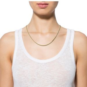 14K solid gold chain-link necklace.